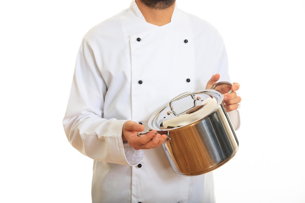 Kucharz przygotowujący danie